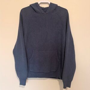 Edikted Wynter Navy Knit Hoodie